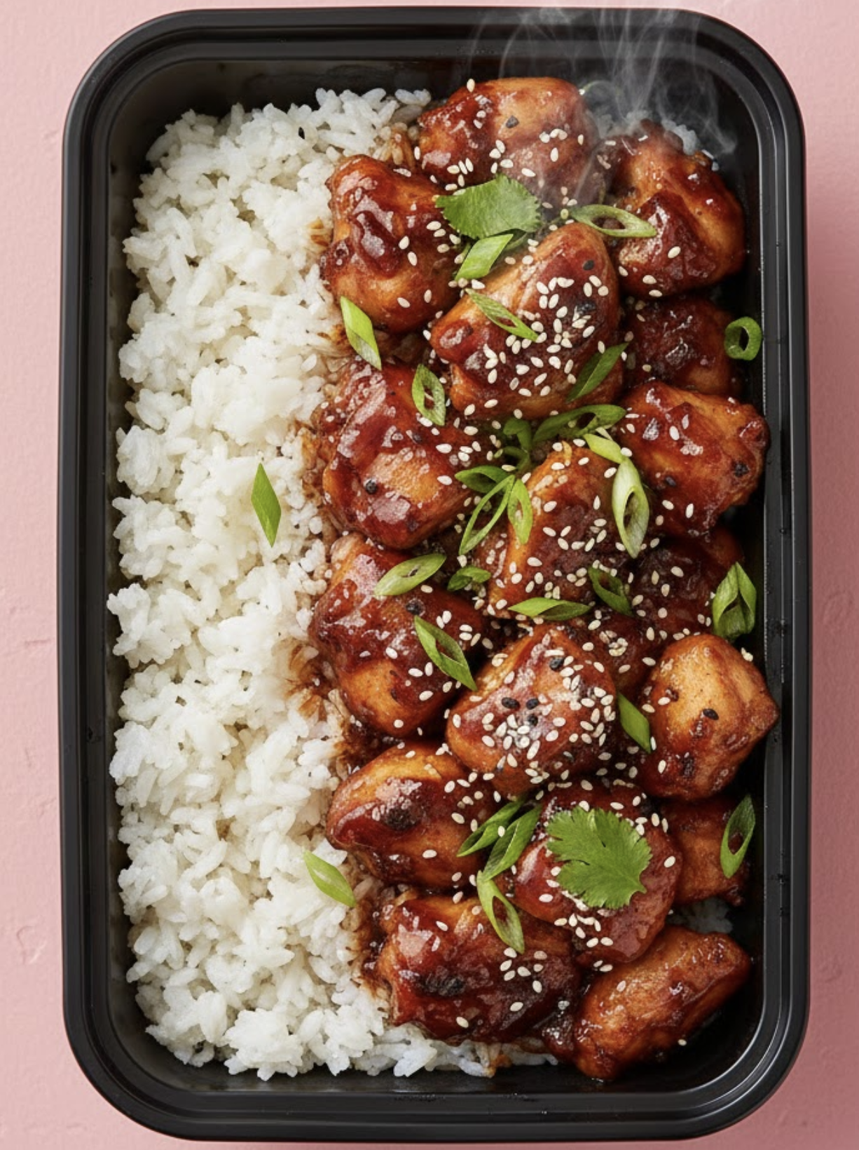 Korean Style Chicken with Jasmine Rice